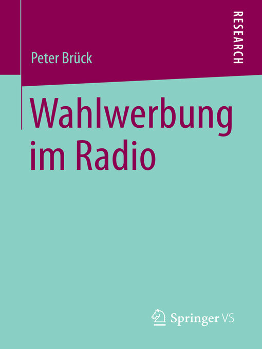 Title details for Wahlwerbung im Radio by Peter Brück - Available